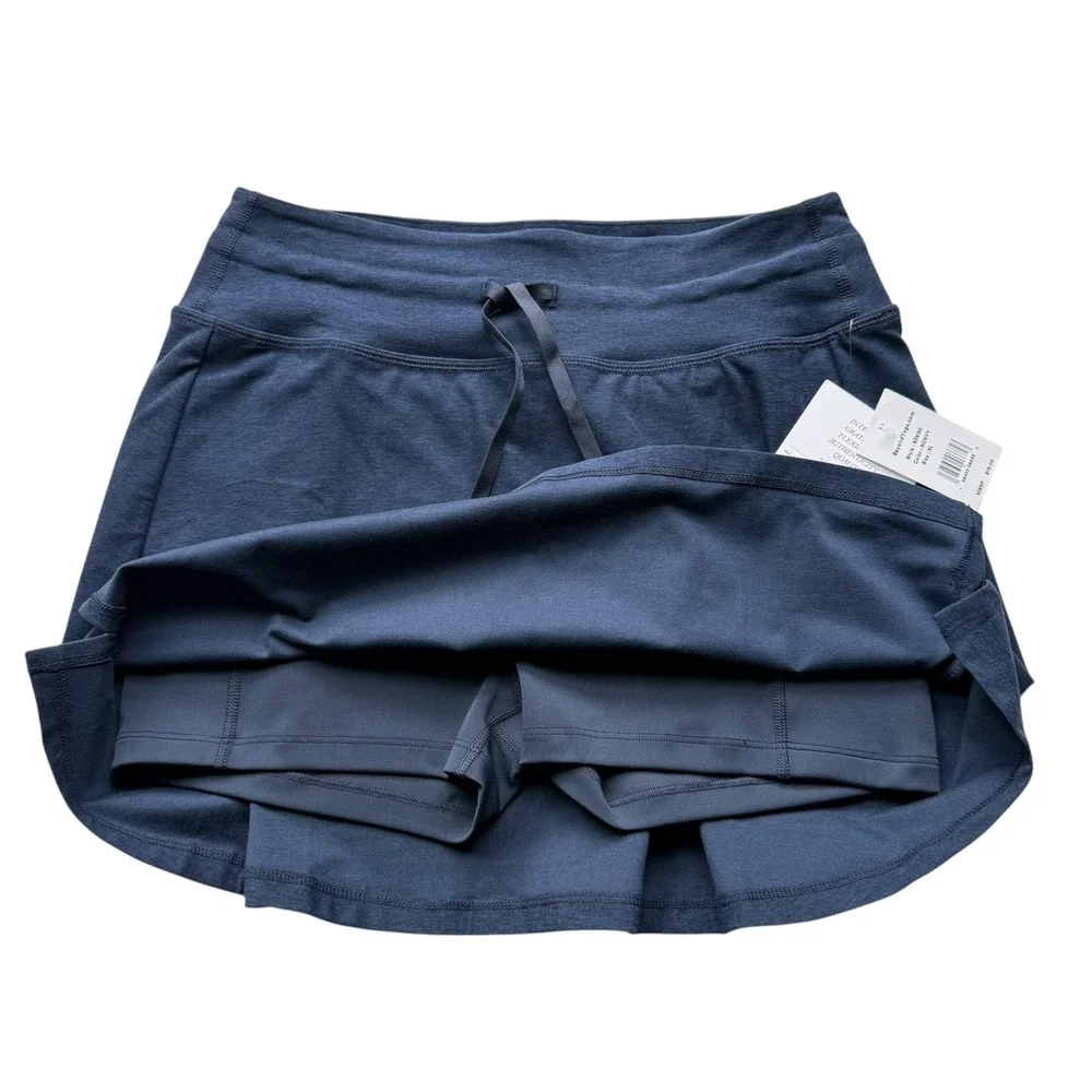 NWT Beyond Yoga Spacedye Go Pocket Skirt Nocturnal Navy Size XL Skort